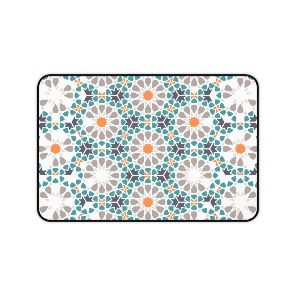 Moroccan Tile Design Desk Mat