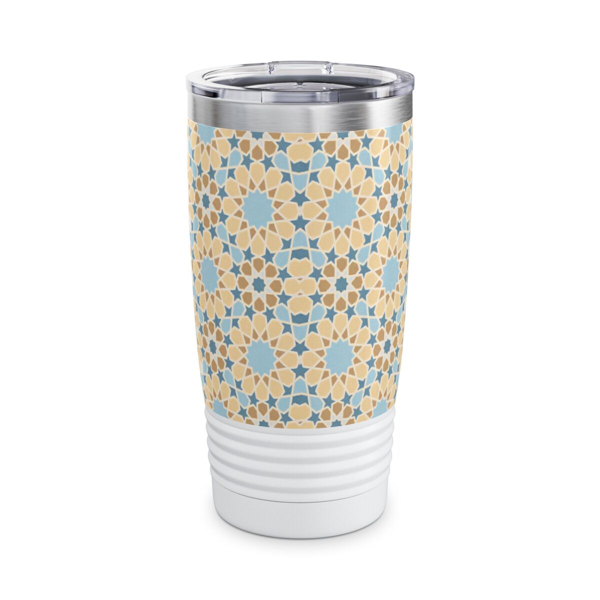 Moroccan Mosaic Pattern Ringneck Tumbler